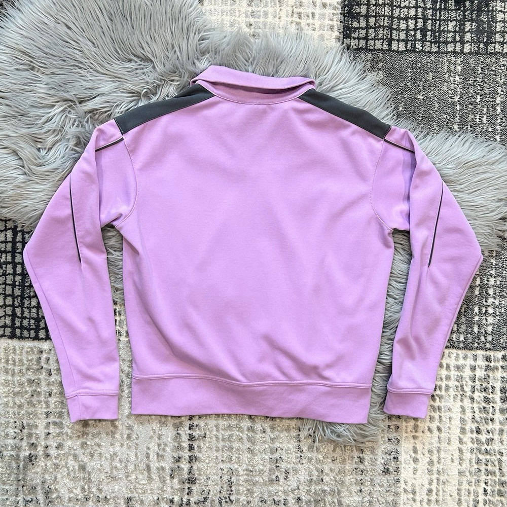 Nike Dri-Fit‎ Women's Purple /Charcoal Athleisure Track Jacket Size L (12-14) - Picture 5 of 6